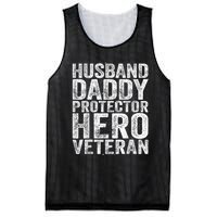 Men Husband Daddy Protector Hero Veteran Mesh Reversible Basketball Jersey Tank