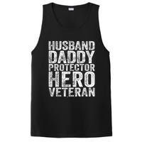 Men Husband Daddy Protector Hero Veteran PosiCharge Competitor Tank