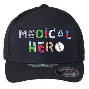 Medical Hero Doctor Nurse Cool Gift Flexfit Unipanel Trucker Cap