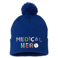 Medical Hero Doctor Nurse Cool Gift Pom Pom 12in Knit Beanie