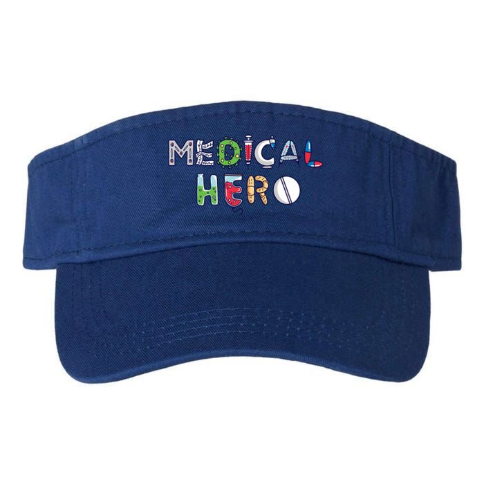 Medical Hero Doctor Nurse Cool Gift Valucap Bio-Washed Visor