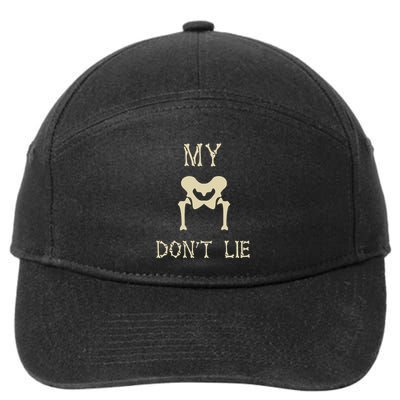 My Hips DonT Lie Dancer Gift Skeleton Bone Xray Dad Joke 7-Panel Snapback Hat