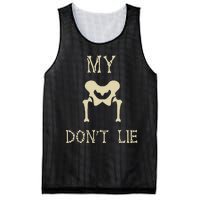 My Hips DonT Lie Dancer Gift Skeleton Bone Xray Dad Joke Mesh Reversible Basketball Jersey Tank