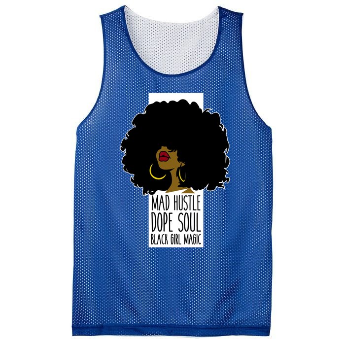 Mad Hustle Dope Soul Black Magic Black History Month Great Gift Mesh Reversible Basketball Jersey Tank