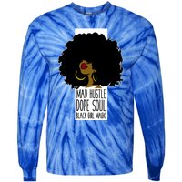 Mad Hustle Dope Soul Black Magic Black History Month Great Gift Tie-Dye Long Sleeve Shirt