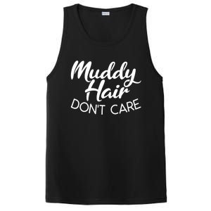 Muddy Hair Don't Care Gift Muddy Quad Biker Four Gift PosiCharge Competitor Tank