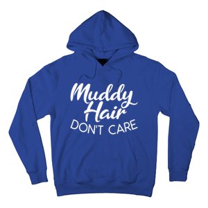 Muddy Hair Don't Care Gift Muddy Quad Biker Four Gift Hoodie