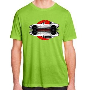 My Hand Drawing Of Nd Rf Japanese Roadster Sports Car With Flag Background Adult ChromaSoft Performance T-Shirt