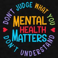 Mental Health Dont Judge You Dont Understand Aware Ladies PosiCharge Tri-Blend Wicking Tank