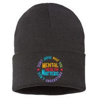 Mental Health Dont Judge You Dont Understand Aware Sustainable Knit Beanie