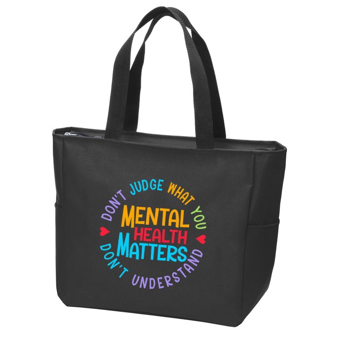 Mental Health Dont Judge You Dont Understand Aware Zip Tote Bag