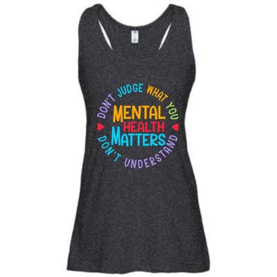 Mental Health Dont Judge You Dont Understand Aware Ladies Essential Flowy Tank