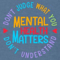 Mental Health Dont Judge You Dont Understand Aware Garment-Dyed Sweatshirt