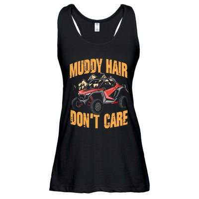 Muddy Hair Don't Care | UTV SxS | Off Road ATV Ladies Essential Flowy Tank