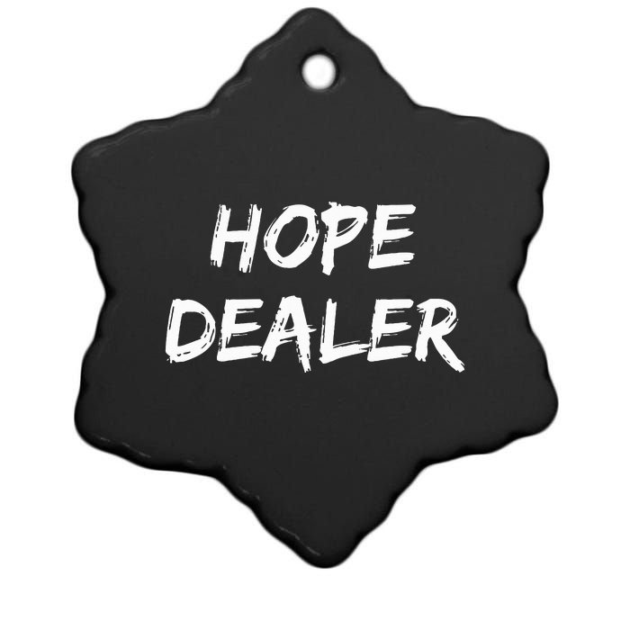 Motivational Hope Dealer Ceramic Star Ornament