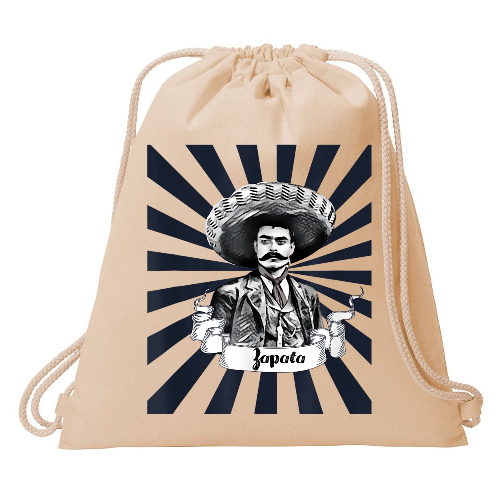Mexican Hero Emiliano Zapata Drawstring Bag