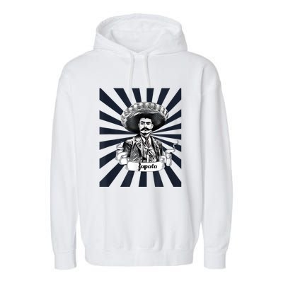 Mexican Hero Emiliano Zapata Garment-Dyed Fleece Hoodie