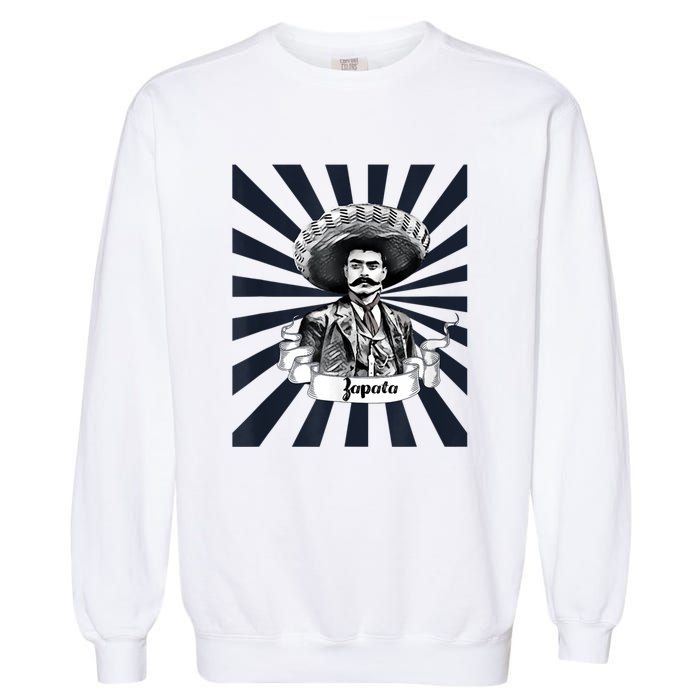 Mexican Hero Emiliano Zapata Garment-Dyed Sweatshirt