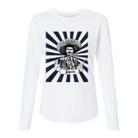 Mexican Hero Emiliano Zapata Womens Cotton Relaxed Long Sleeve T-Shirt