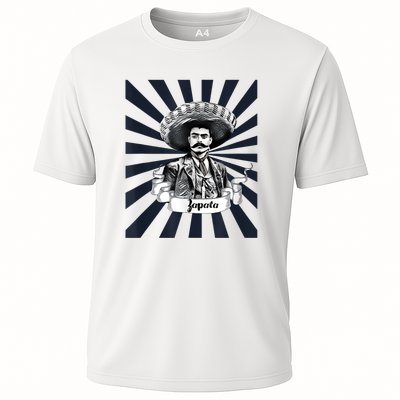 Mexican Hero Emiliano Zapata Cooling Performance Crew T-Shirt