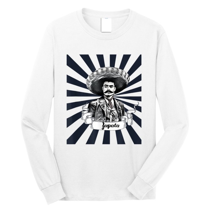 Mexican Hero Emiliano Zapata Long Sleeve Shirt