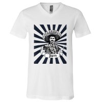 Mexican Hero Emiliano Zapata V-Neck T-Shirt