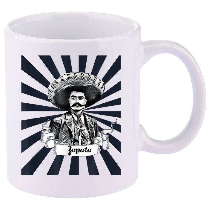 Mexican Hero Emiliano Zapata 11oz C Handle Ceramic Mug