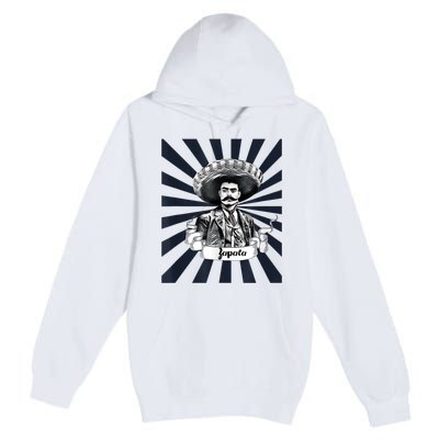 Mexican Hero Emiliano Zapata Premium Pullover Hoodie