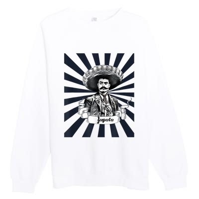 Mexican Hero Emiliano Zapata Premium Crewneck Sweatshirt