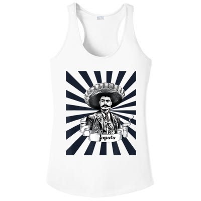 Mexican Hero Emiliano Zapata Ladies PosiCharge Competitor Racerback Tank