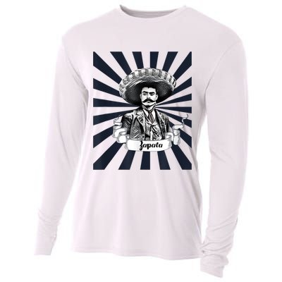 Mexican Hero Emiliano Zapata Cooling Performance Long Sleeve Crew