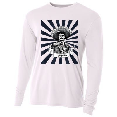 Mexican Hero Emiliano Zapata Cooling Performance Long Sleeve Crew