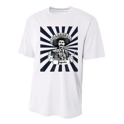 Mexican Hero Emiliano Zapata Performance Sprint T-Shirt