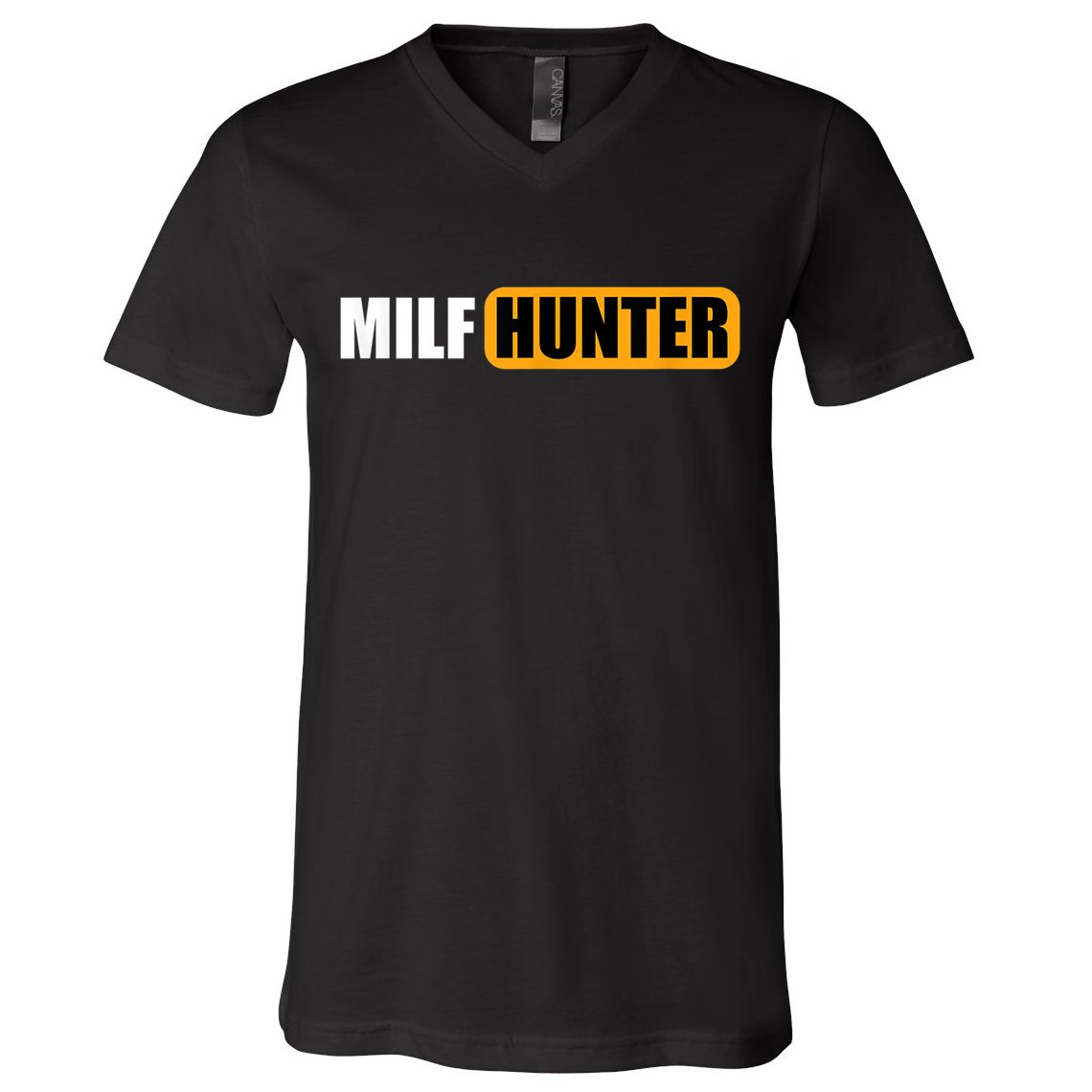 MILF HUNTER Erotic Gift For Adults V-Neck T-Shirt