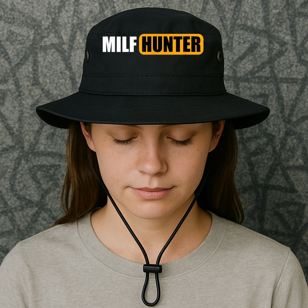MILF HUNTER Erotic Gift For Adults Bucket Hat