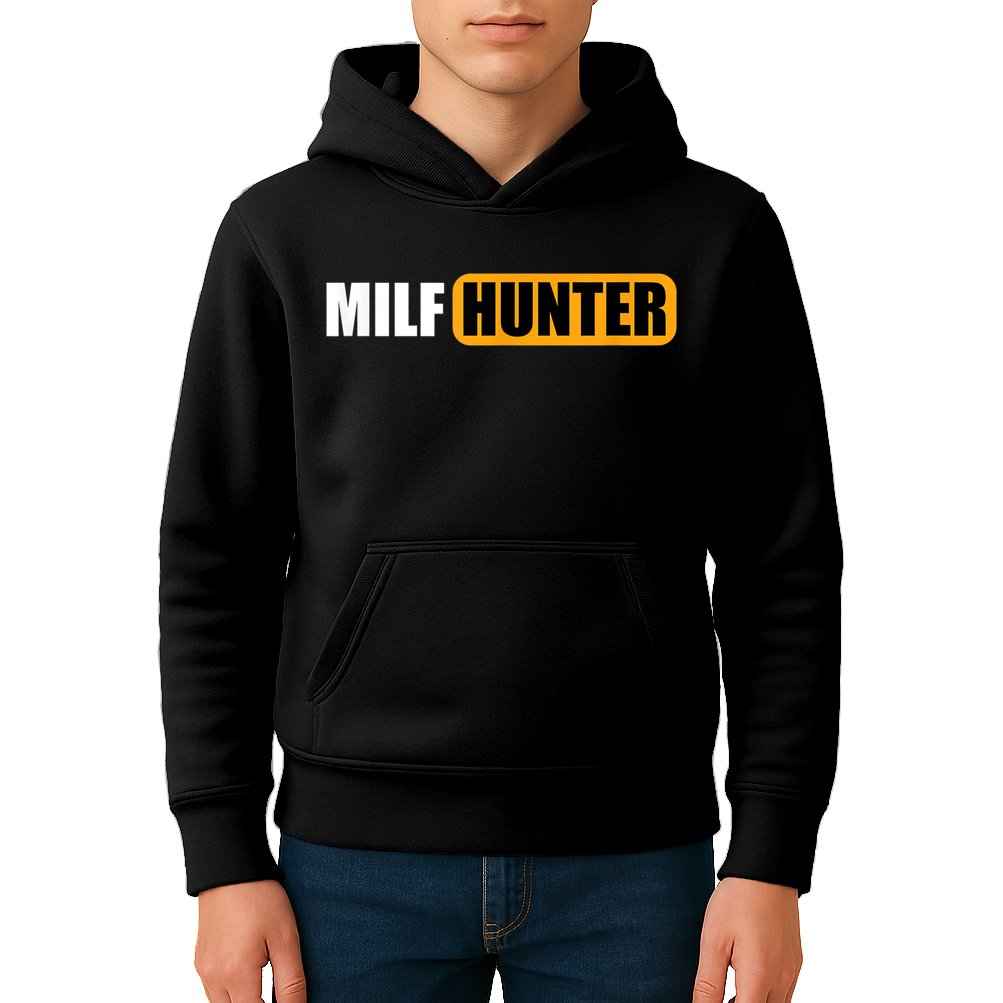 MILF HUNTER Erotic Gift For Adults Kids Hoodie