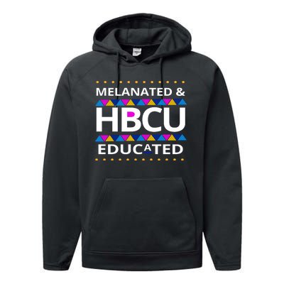 Melanated HBCU Educated Performance Fleece Hoodie