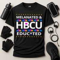 Melanated HBCU Educated Cooling Performance Crew T-Shirt