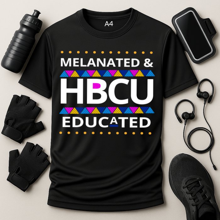 Melanated HBCU Educated Cooling Performance Crew T-Shirt