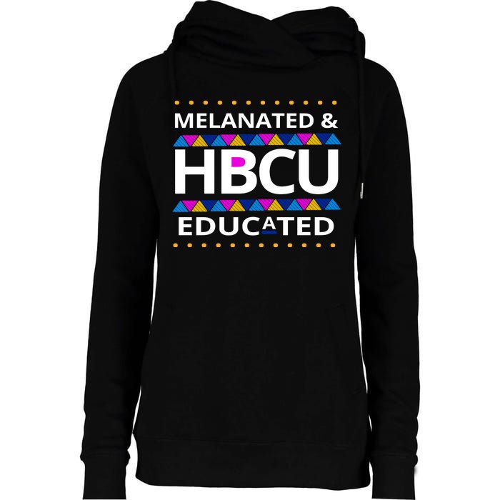 Melanated HBCU Educated Womens Funnel Neck Pullover Hood