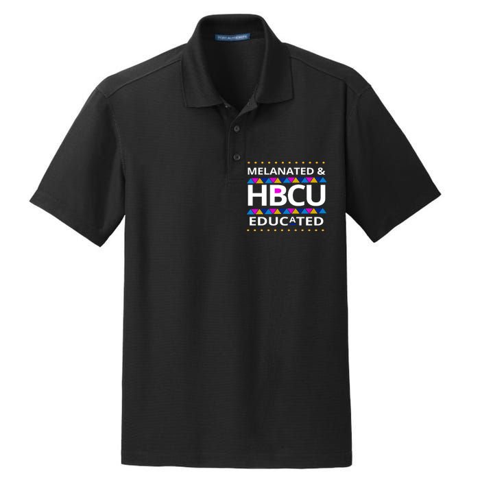 Melanated HBCU Educated Dry Zone Grid Polo