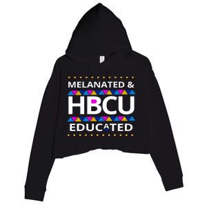 Melanated HBCU Educated Crop Fleece Hoodie