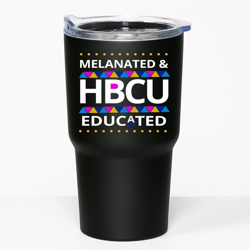 Melanated HBCU Educated Tumbler