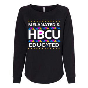 Melanated HBCU Educated Womens California Wash Sweatshirt