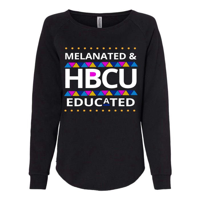 Melanated HBCU Educated Womens California Wash Sweatshirt