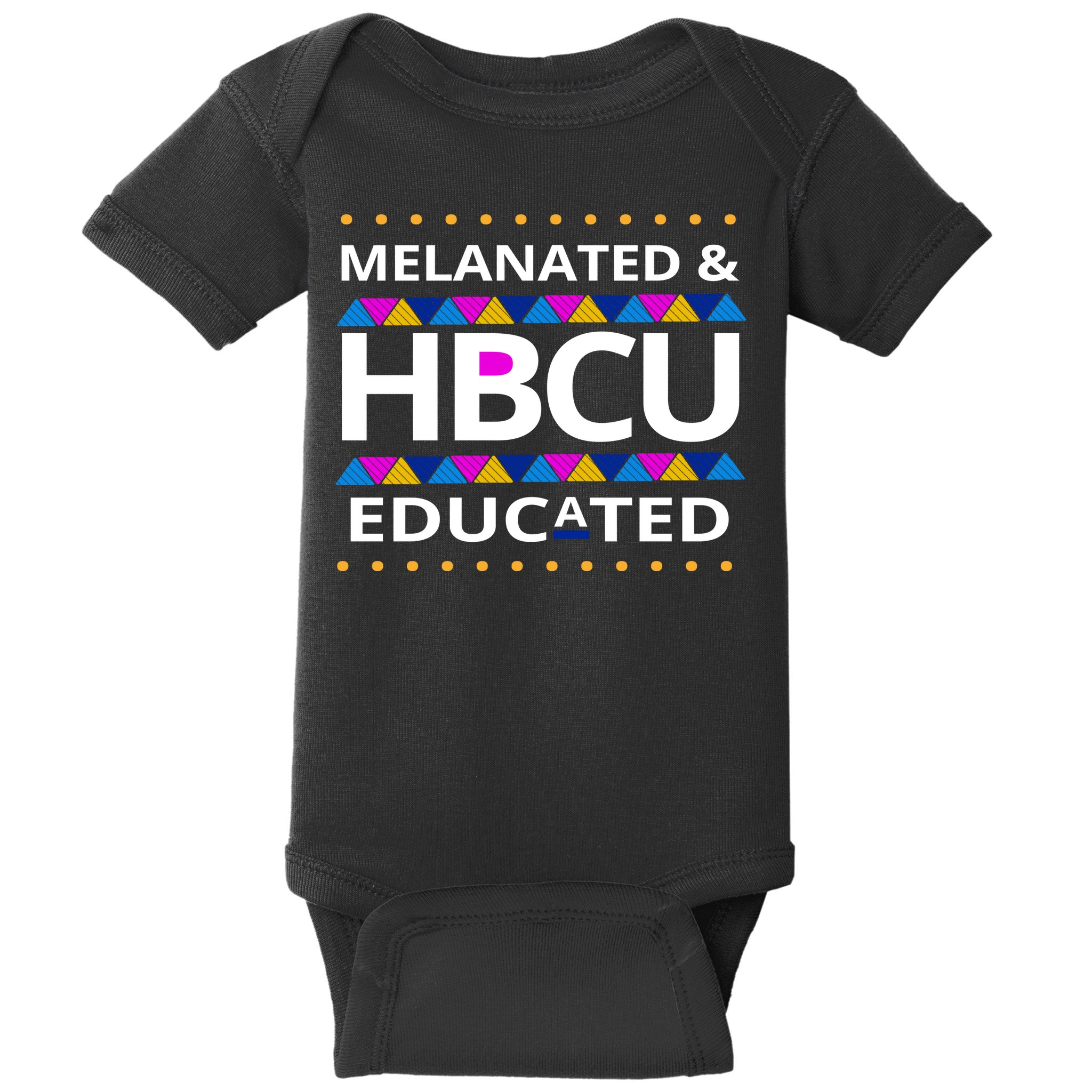 Melanated HBCU Educated Baby Bodysuit