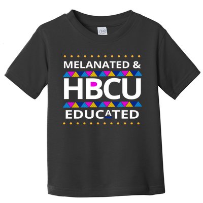 Melanated HBCU Educated Toddler T-Shirt