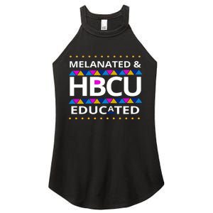 Melanated HBCU Educated Women's Perfect Tri Rocker Tank