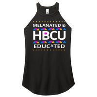 Melanated HBCU Educated Women's Perfect Tri Rocker Tank