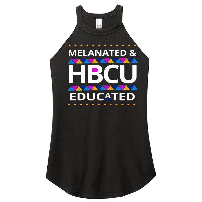 Melanated HBCU Educated Women's Perfect Tri Rocker Tank